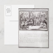 Die Wahl der Miliz Postkarte (Vorne/Hinten)