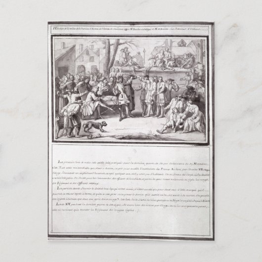Die Wahl der Miliz Postkarte (Vorderseite)