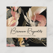 Die Wahl des Designers Abstrakt Quadratische Visitenkarte (Vorderseite)