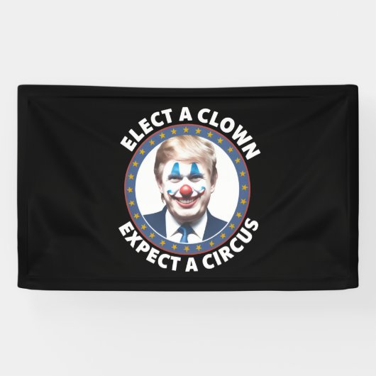 Die Wahl eines Clowns erwartet eine lustige Politi Banner (Horizontal)