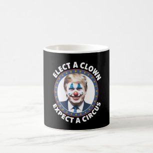 Die Wahl eines Clowns erwartet eine lustige Politi Kaffeetasse