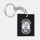 Die Wahl eines Clowns erwartet eine lustige Politi Schlüsselanhänger (Vorderseite links)
