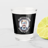 Die Wahl eines Clowns erwartet eine lustige Politi Schnapsglas (Vorderseite)