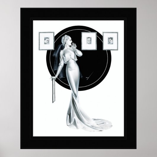 Die Wahl ihres Mannes durch George Petty Poster (Vorne)