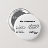 die Wahl ist klar Button (Vorne & Hinten)