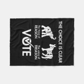 Die Wahl ist klar, warum Trump Biden wählen sollte Fleecedecke (Vorderseite (Horizontal))