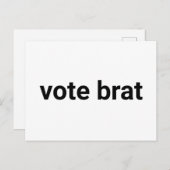 Die Wahl ist lustig, schlicht minimalistisch-demok Postkarte (Vorne/Hinten)