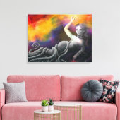 Die Wahl Leinwanddruck (Insitu (Wohnzimmer))