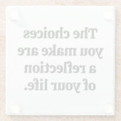 Die Wahl, ob man einen Untersetzer aus Glas macht (Rückseite)