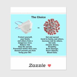 Die Wahl Schützen Sie sich oder erhalten und verbr Aufkleber