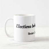 Die Wahlen gehören dem Volk, Abraham Lincoln Kaffeetasse (Links)