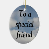 Die wahre Bedeutung der Freundschaft (1 Korinther Keramik Ornament (Rechts)