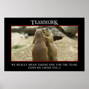 Die wahre Bedeutung der Teamarbeit (L) Poster