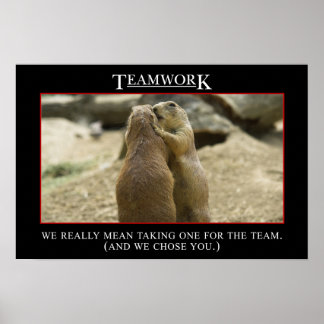 Die wahre Bedeutung der Teamarbeit (L) Poster