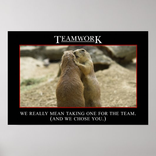 Die wahre Bedeutung der Teamarbeit (L) Poster (Vorne)