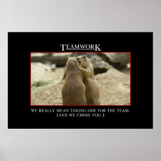 Die wahre Bedeutung der Teamarbeit [XL] Poster