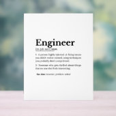 Die wahre Bedeutung eines Ingenieurs Acrylschild (Neutral)