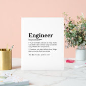 Die wahre Bedeutung eines Ingenieurs Acrylschild (Hochzeit)