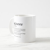 Die wahre Bedeutung eines Ingenieurs Kaffeetasse (Vorderseite Links)