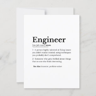Die wahre Bedeutung eines Ingenieurs Postkarte
