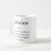 Die wahre Definition der Kalorien-Tasse Kaffeetasse (Vorderseite Links)