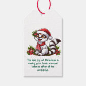 Die wahre Freude an Weihnachten Geschenkanhänger (Vorderseite)