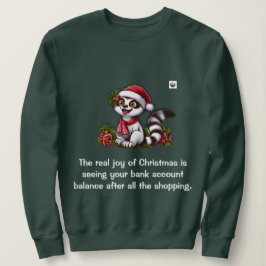 Die wahre Freude der Weihnachtsfrauen grün Sweatshirt