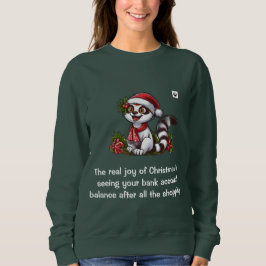 Die wahre Freude der Weihnachtsfrauen grün Sweatshirt
