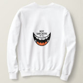 Die wahre Freude der Weihnachtsfrauen Sweatshirt (Design Rückseite)