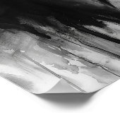 Die wahre Hexenschwarz-Weiß-Abstrakte Kunst Poster (Ecke)