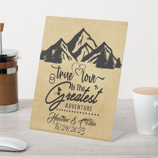 Die wahre Liebe ist das Beste Adventure Custom Sig Sockelschild (In SItu)