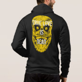 Die wahre Liebe ist das totale Schädeldesign Hoodie (Rückseite)