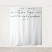 Die wahre Liebe wartete auf eine pandemische Hochz Wandteppich (Vorderseite)