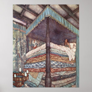 Die wahre Prinzessin von Edmund Dulac Poster