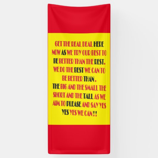 Die wahre Sache ist hier die Poster-Druckart Art Banner (Vertikal)