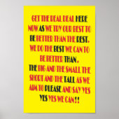 Die wahre Sache ist hier die Poster-Druckart Art Poster (Vorne)