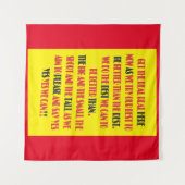 Die wahre Sache ist hier die Poster-Druckart Art Wandteppich (Vorderseite (Horizontal))