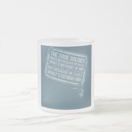 Die wahre Soldat-Tasse Mattglastasse (Mittel)