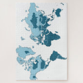 Die wahre Weltkarte Puzzle (Vertikal)