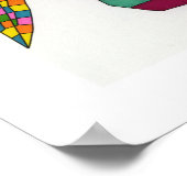 Die wahren Farben eines Basset Hounds, Basset Houn Poster (Ecke)