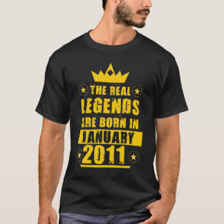 Die wahren Legenden sind im Retro vom Januar 2011 T-Shirt