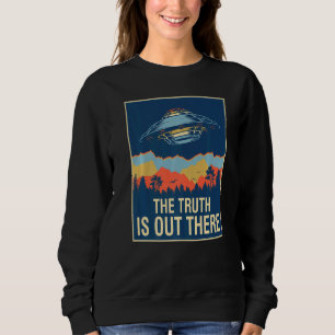 Die Wahrheit Alien-Gebiet 51  Vintage-Alien-Ufo-Mä Sweatshirt