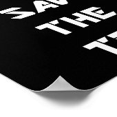 DIE WAHRHEIT gerettet Poster (Ecke)