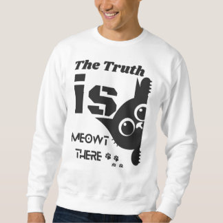 Die Wahrheit ist da draußen – Lustige Alien-Katze Sweatshirt