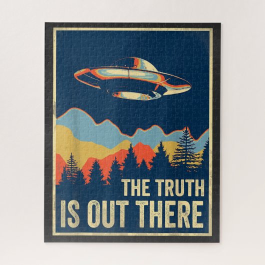 Die Wahrheit ist draußen Gebiet 51 Alien UFO Puzzle (Vertikal)