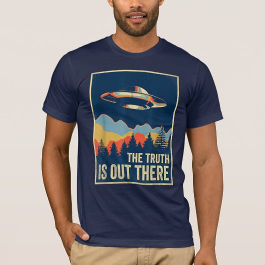 Die Wahrheit ist draußen TShirt Area 51 Alien UFO (Vorderseite)