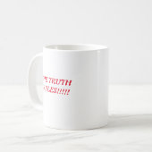 Die Wahrheit Kaffeetasse (Vorderseite Links)