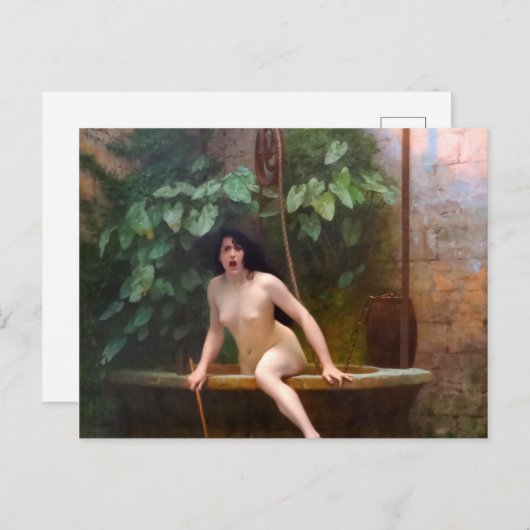 Die Wahrheit kommt aus ihrem Brunnen - Jean-Leon G Postkarte (Vorne/Hinten)