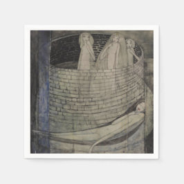 Die Wahrheit liegt am unteren Ende des Brunnens Serviette