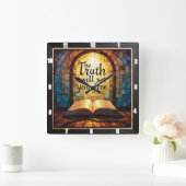 Die Wahrheit Set dir frei Quadratische Wanduhr (Zuhause)